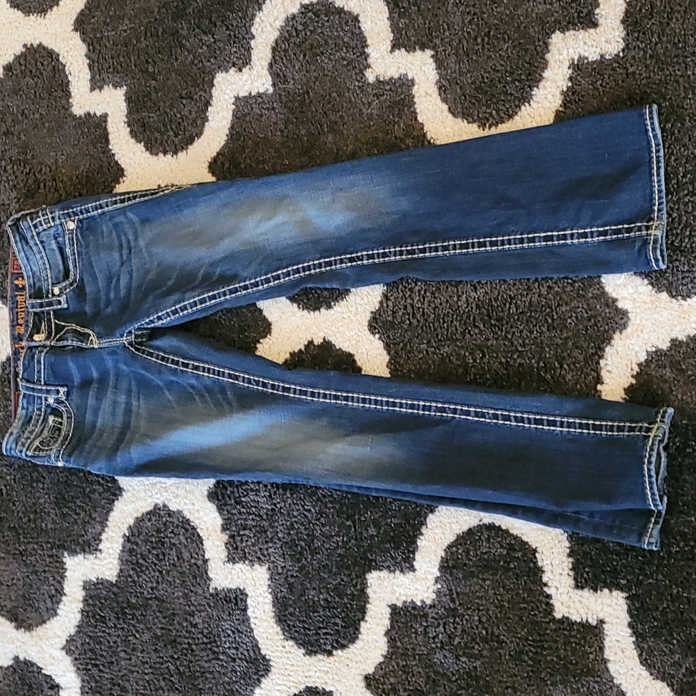 Rock Revival sz 28 Eva relaxed boot cut jeans WJ91